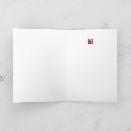 Rosa Rosen für Sie - Danke (Innenseite)