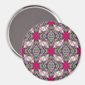 Rosa Rosen für Sie... Magnet (Vorderseite/Rückseite)
