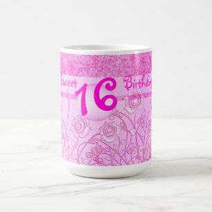 Rosa Rosen für Tasse des Bonbons 16