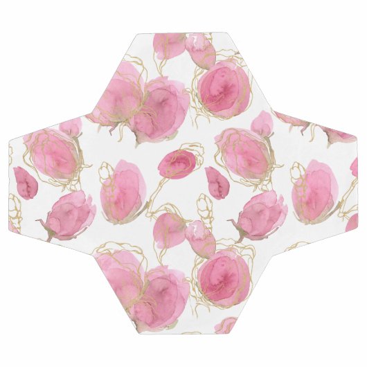 Rosa Rosen Fußball (Flach)