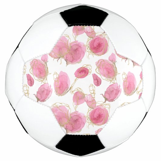 Rosa Rosen Fußball (Vorderseite)