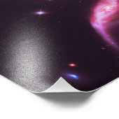 Rosa Rosen Galaxien Fotodruck (Ecke)