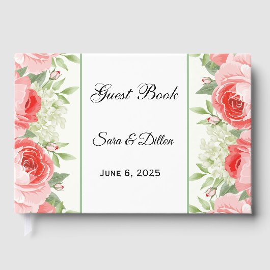 Rosa Rosen Gästebuch (Vorderseite)