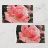 Rosa Rosen-Geschäfts-Karte Visitenkarte (Vorne/Hinten)