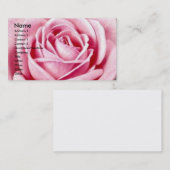 Rosa Rosen-Geschäfts-Karten Visitenkarte (Vorne/Hinten)