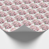 Rosa Rosen Geschenkpapier (Ecke)