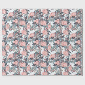 Rosa Rosen Geschenkpapier (Flach)