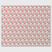 Rosa Rosen Geschenkpapier (Flach)