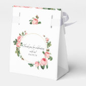 Rosa Rosen Geschenkschachtel (Rückseite)