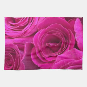 Rosa Rosen Geschirrtuch