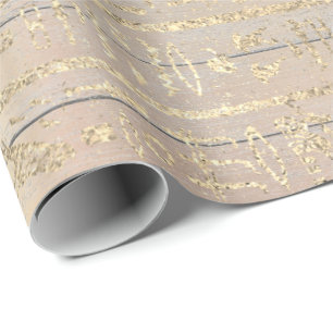 Rosa Rosen-Gold erröten hölzernes Ägypten Geschenkpapier