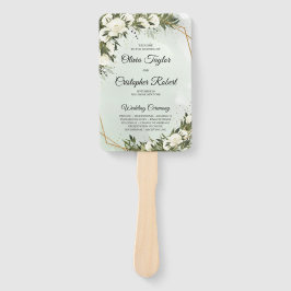 Rosa Rosen, goldfarbener Rahmen Fächer