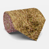 Rosa Rosen-GoldGlitzer und Goldfolien-Masche Krawatte (Gerollt)