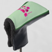 Rosa Rosen Golf Headcover (3/4 Vorderseite)
