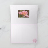 Rosa Rosen-Gruß-Karte Karte (Innenseite)