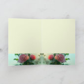 Rosa Rosen - Grußkarte Dankeskarte (Innenseite)