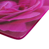 Rosa Rosen-hackendes Glasbrett Schneidebrett (Ecke)