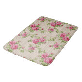 Rosa Rosen Handgemalt Bath Mat Badematte (Schrägansicht)