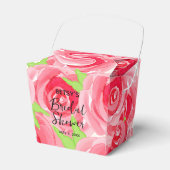 Rosa-Rosen im Aquarellbereich Geschenkschachtel (Vorderseite)