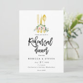 Rosa Rosen Imitate Gold Probe Einladung (Stehend Vorderseite)