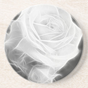 Rosa Rosen in Anzures 2 Kristall Sandstein Untersetzer