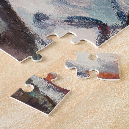 Rosa Rosen in einer Glasvase | Samuel John Peploe Puzzle (Seite)