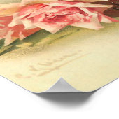 Rosa Rosen in einer Schüssel von Catherine Klein P Poster (Ecke)