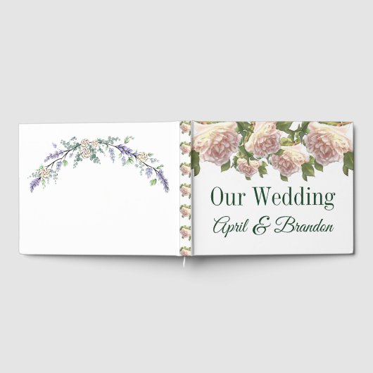 Rosa Rosen in Rosa Gästebuch (Voll)