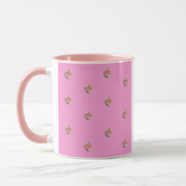 Rosa Rosen in Rosa Tasse