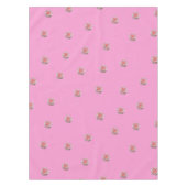 Rosa Rosen in Rosa Tischdecke (Vorderseite)