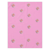 Rosa Rosen in Rosa Tischdecke (Vorderseite)