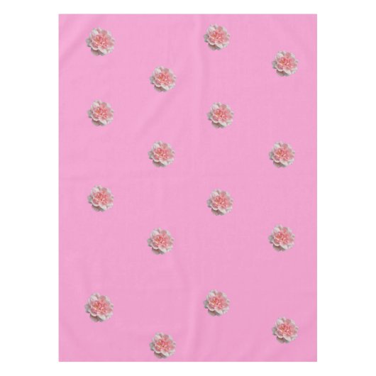 Rosa Rosen in Rosa Tischdecke (Vorderseite)
