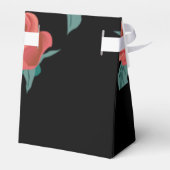 Rosa Rosen in schwarz Geschenkschachtel (Rückseite)