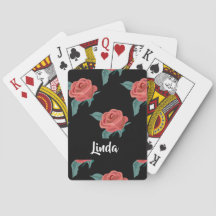 Rosa Rosen in schwarz