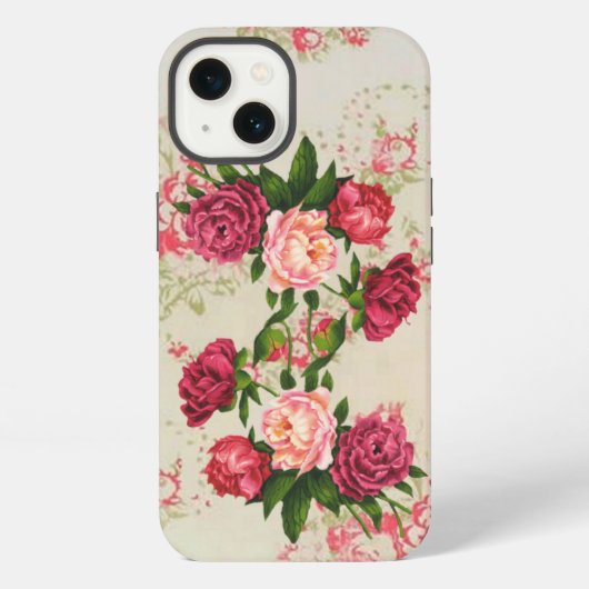 Rosa Rosen iPhone Hülle (Rückseite)