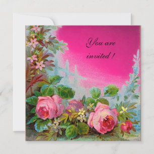 ROSA ROSEN & JASMINEN , Fuchsia Gem Einladung