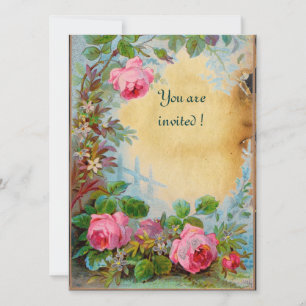 ROSA ROSEN & JASMINEN Pergamentpapier Einladung