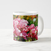 Rosa Rosen Jumbo-Tasse (Vorderseite Rechts)