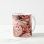 Rosa Rosen Kaffeetasse (VorderseiteRechts)