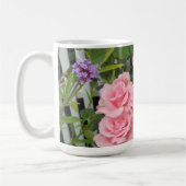 Rosa Rosen Kaffeetasse (Links)