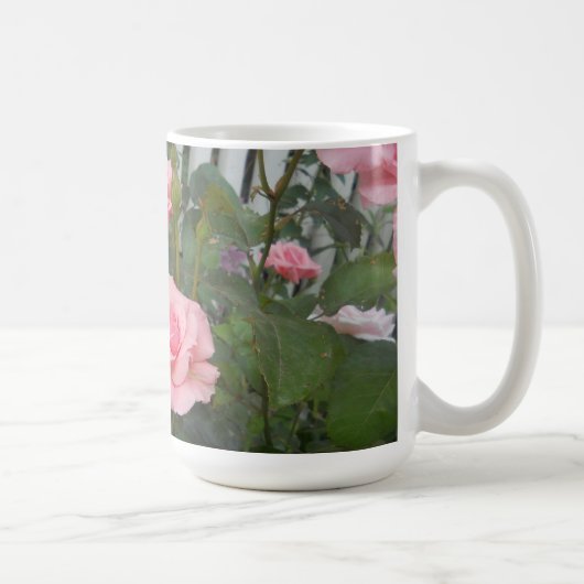Rosa Rosen Kaffeetasse (Rechts)