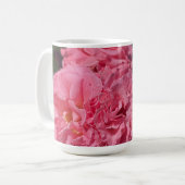 Rosa Rosen Kaffeetasse (Vorderseite Links)