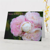 Rosa Rosen Karte (Gelbe Blume)