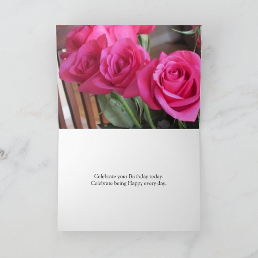 Rosa Rosen Karte (Innenseite)