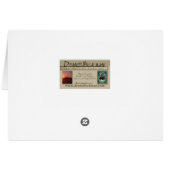 Rosa Rosen-Karten (Rückseite Horizontal)