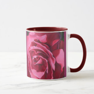 Rosa Rosen-Keramik-Kaffee-Tasse Tasse