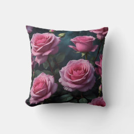 Rosa Rosen Kissen