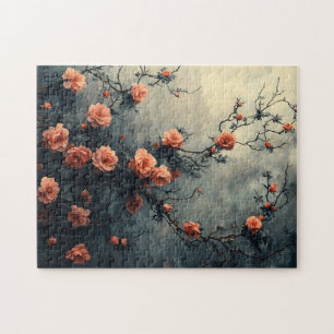 Rosa Rosen kletternde Weinrebe Moody Puzzle