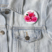Rosa Rosen-Knopf Button (Beispiel)