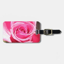 Rosa Rosen-Knospen-Blumen-BlumenFoto Gepäckanhänger